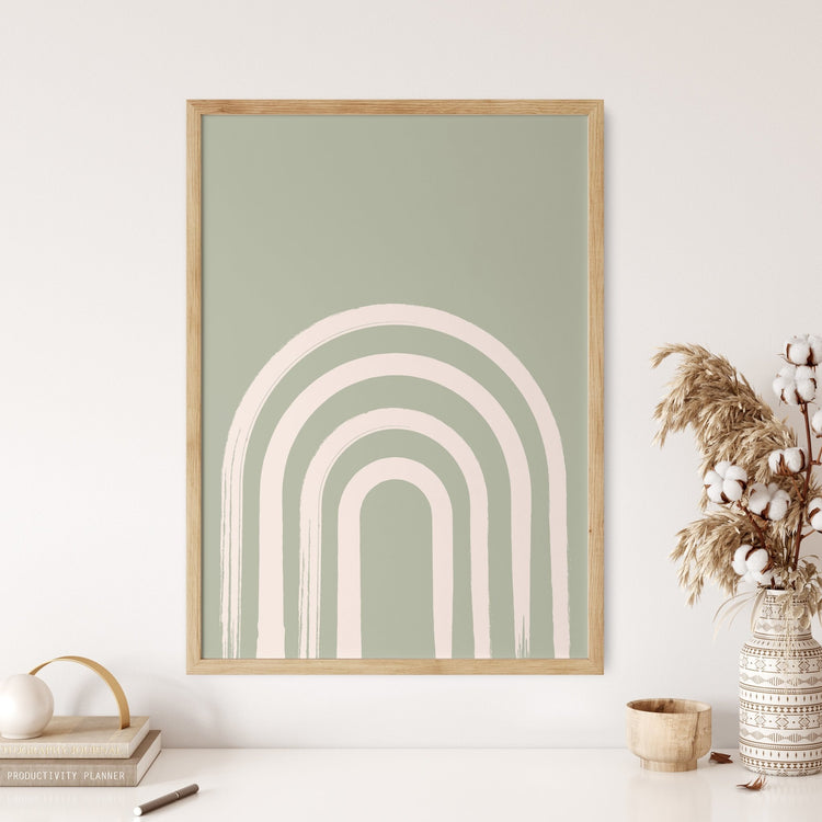 Sage Green Gallery Wall Art Set