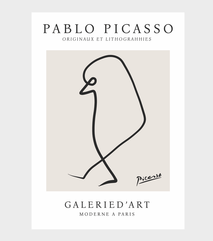 Picasso Inspired Bird Print