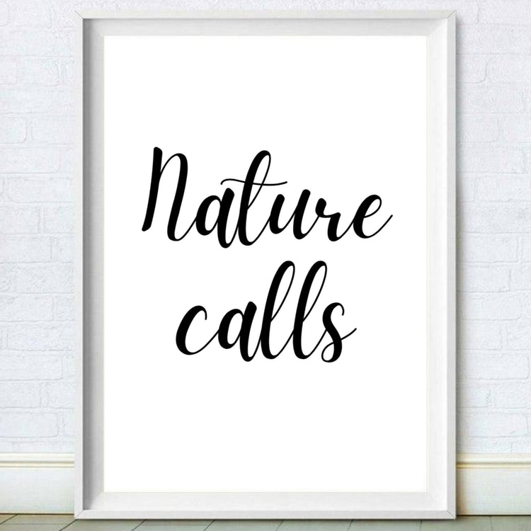Nature Calls Quirky Bathroom Décor