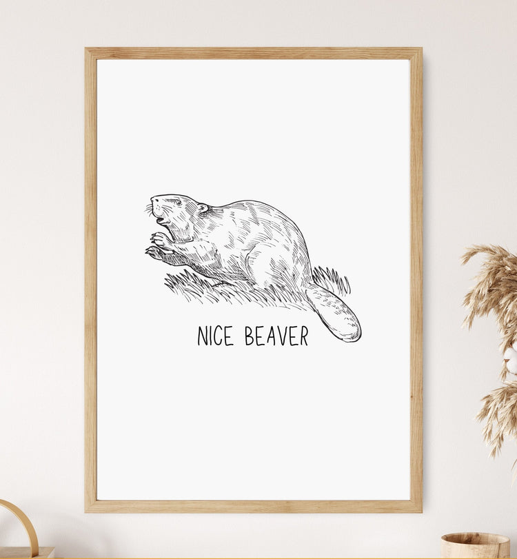 nice beaver print