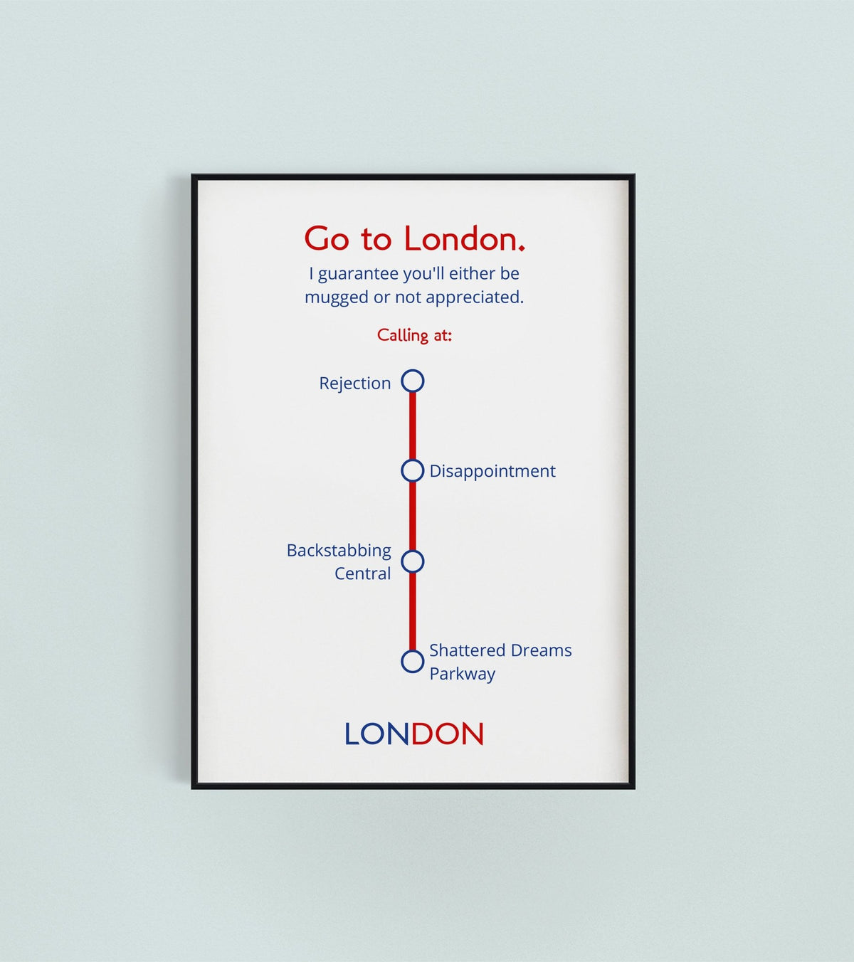 Alan Partridge London Quote Print