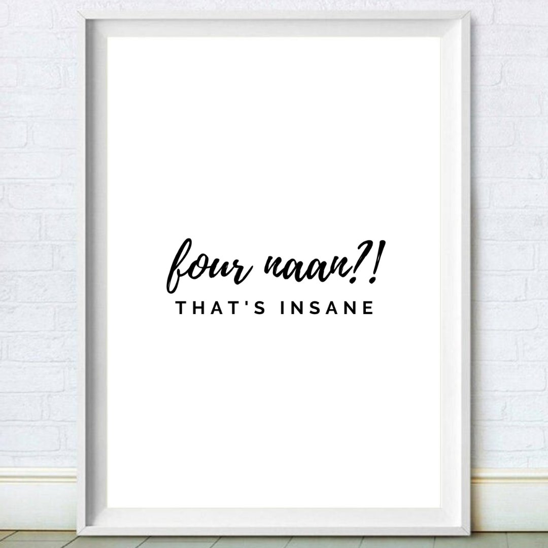 Peep Show- Four Naan Print