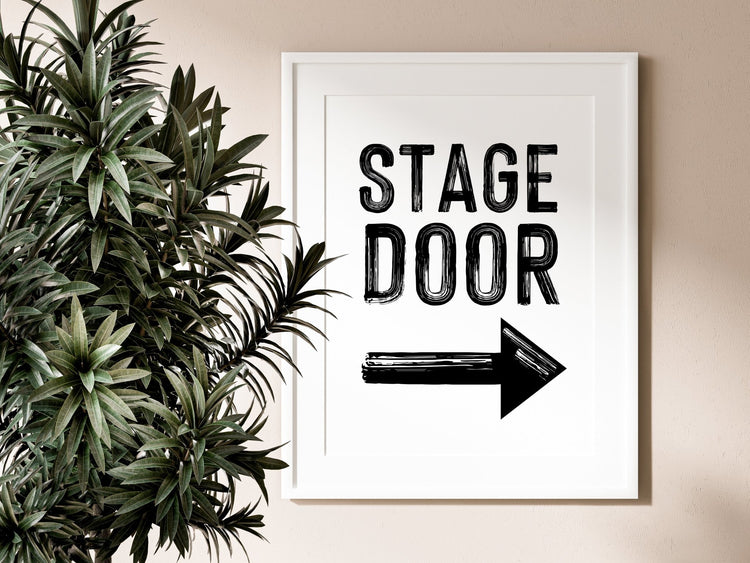 Stage Door B&W Print