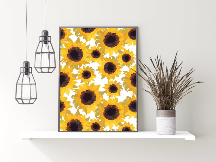 Sunflowers Watercolor Print