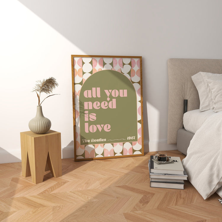 The Beatles All You Need is Love Wall Print