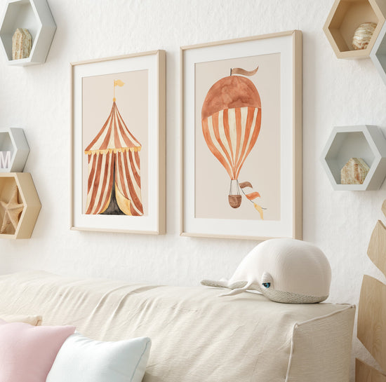 Vintage Circus Print Set of 2
