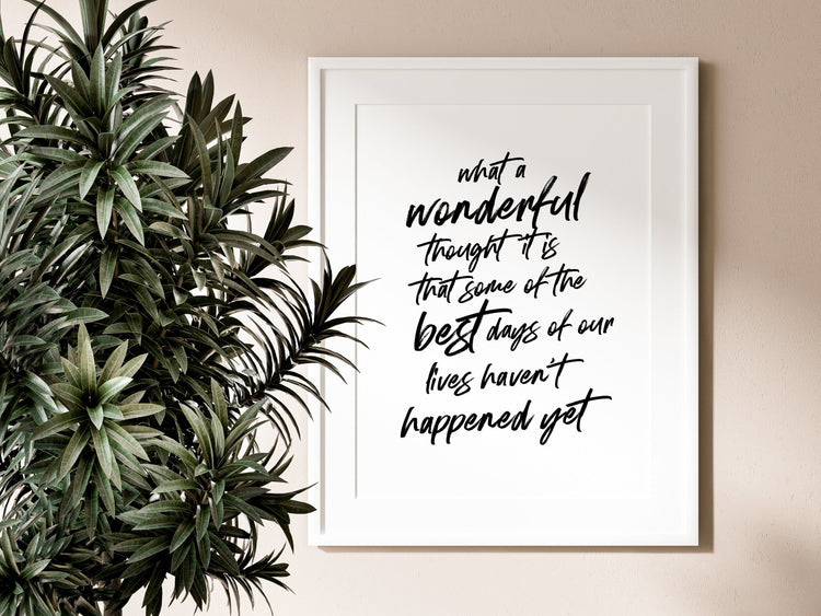 What A Wonderful Thought It Is B&W