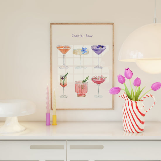 Cocktail Hour Aesthetic Poster