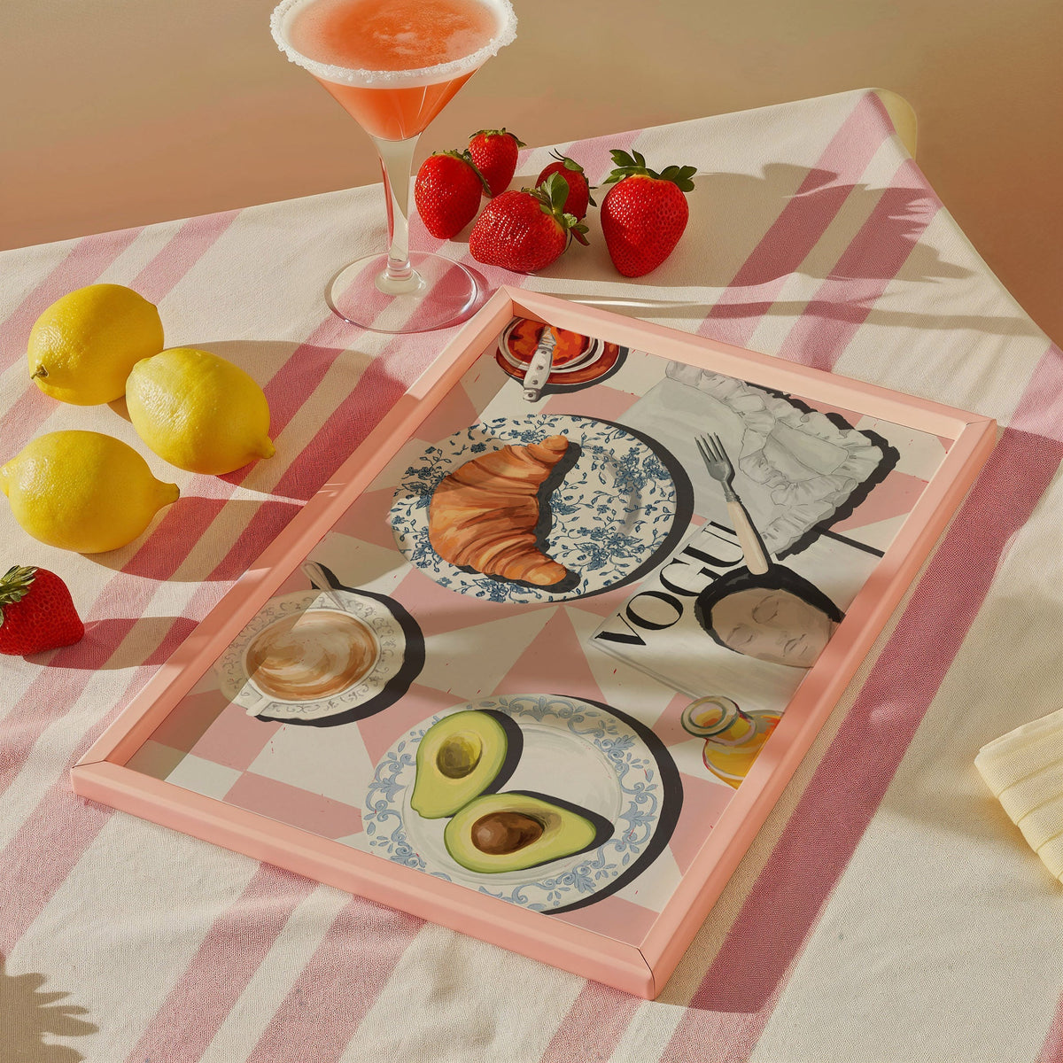 Croissants and Jam Kitchen Art