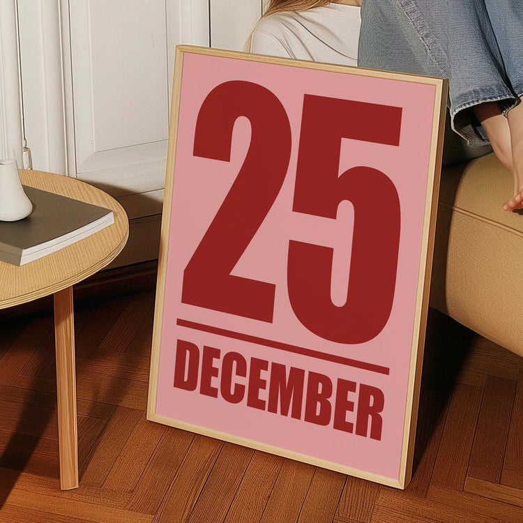 December 25 Christmas Wall Art 
