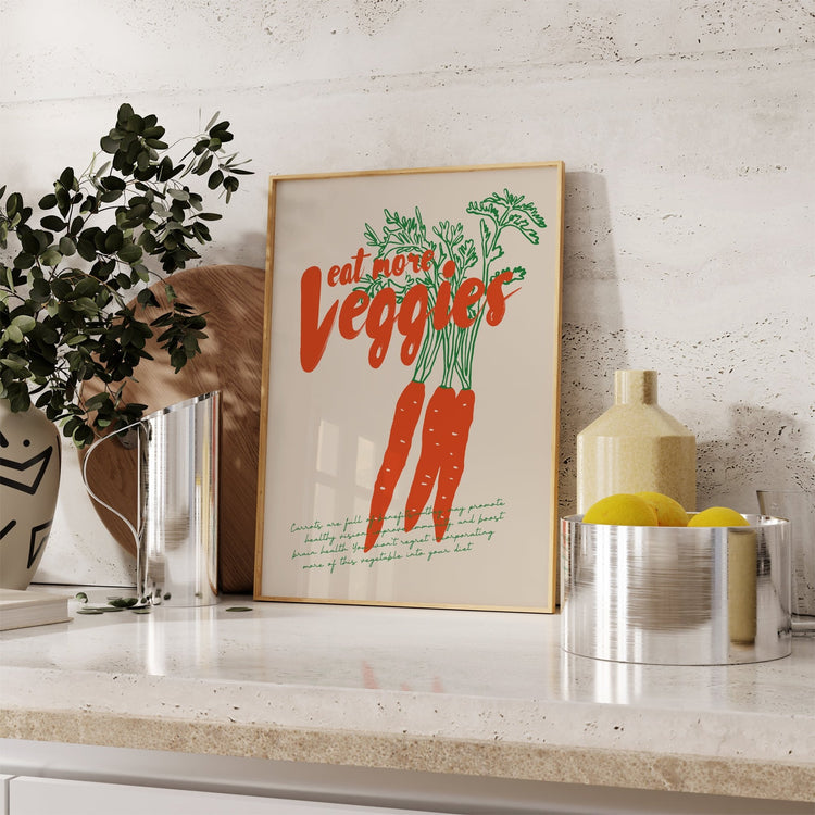 Eat More Veggies Vegetable Art