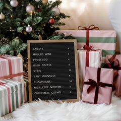 Festive Drinks Menu Kitchen Poster