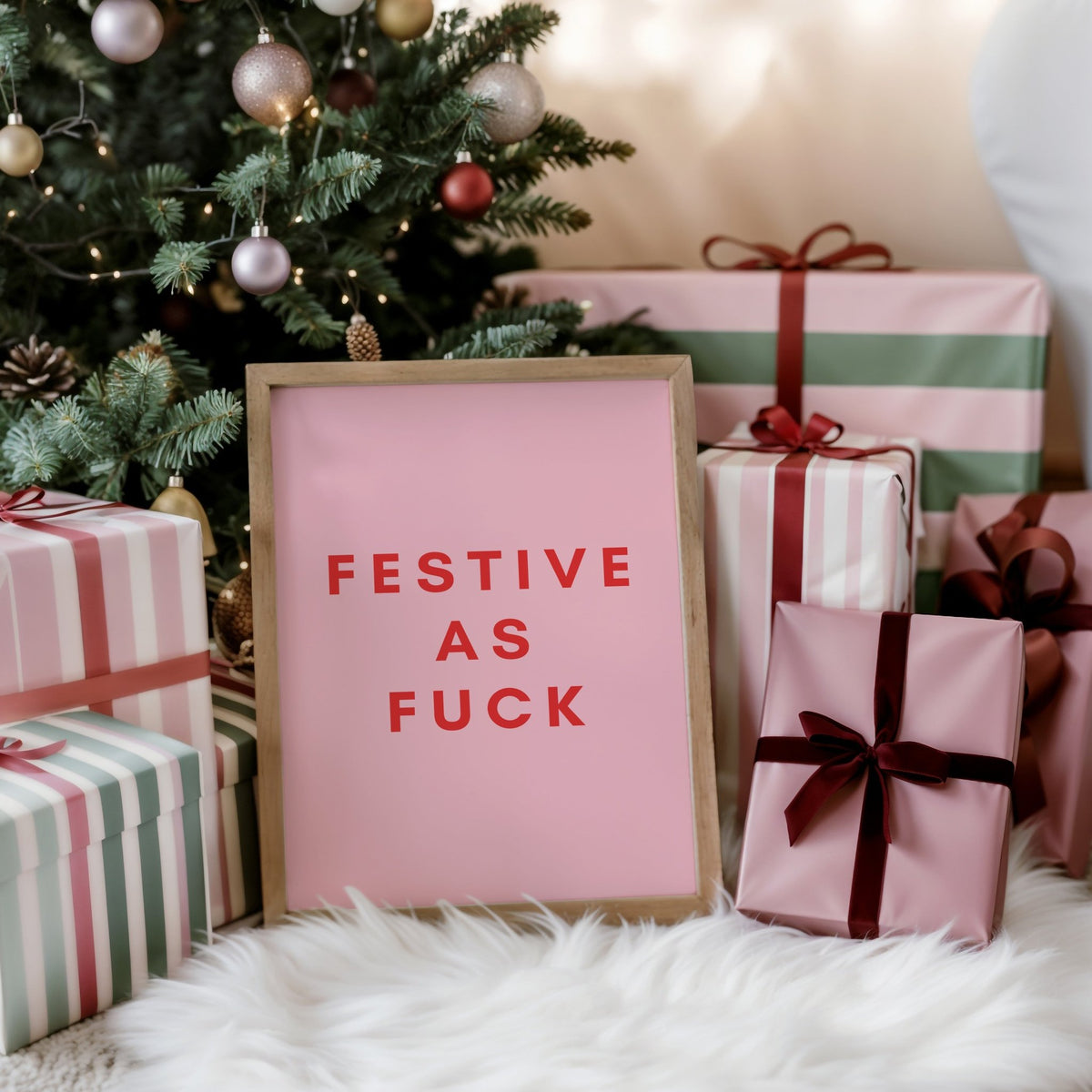 Festive as F *ck Christmas Quote