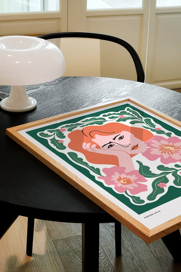 Flower Woman Boho Artwork