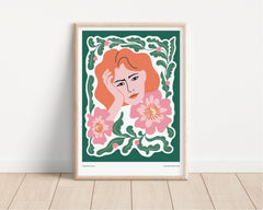 Flower_Woman_Boho_Wall Art