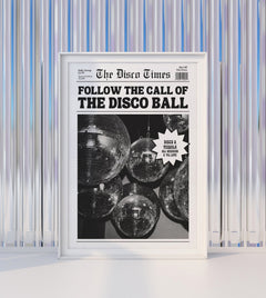 Follow The Call of The Disco Ball Poster