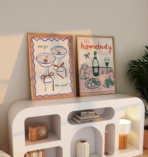 Homebody Club Wall Art for Hallway