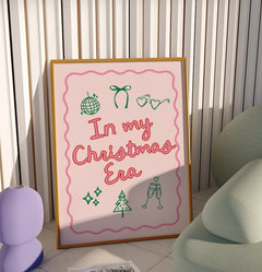 In My Christmas Era Swiftie Wall Print