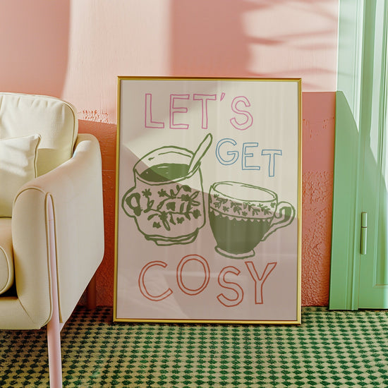 Let's Get Cosy Autumn Poster