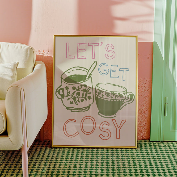 Let's Get Cosy Autumn Poster