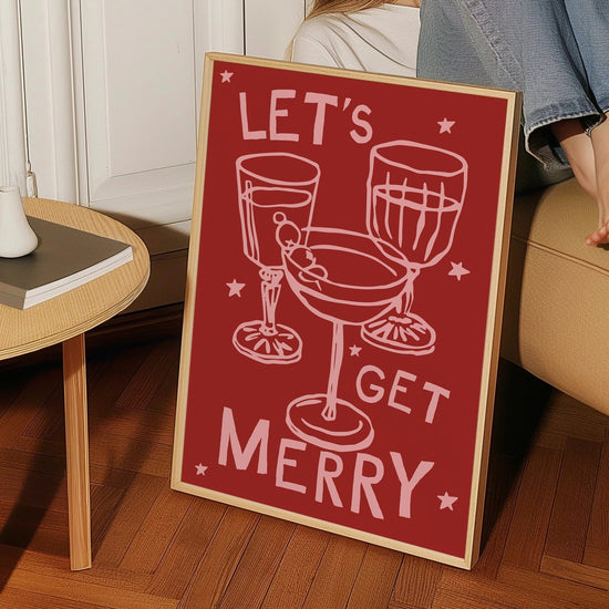 Let's Get Merry Christmas Wall Art