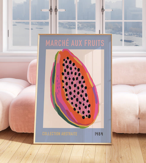 Marche Aux Fruits Kitchen Poster
