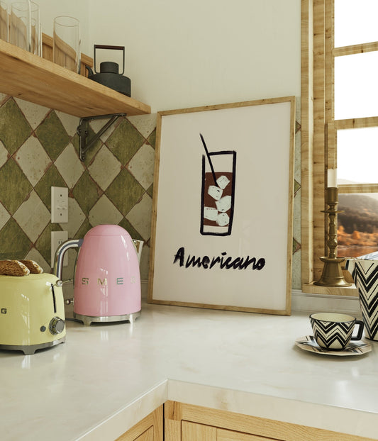 Minimalist Americano Poster