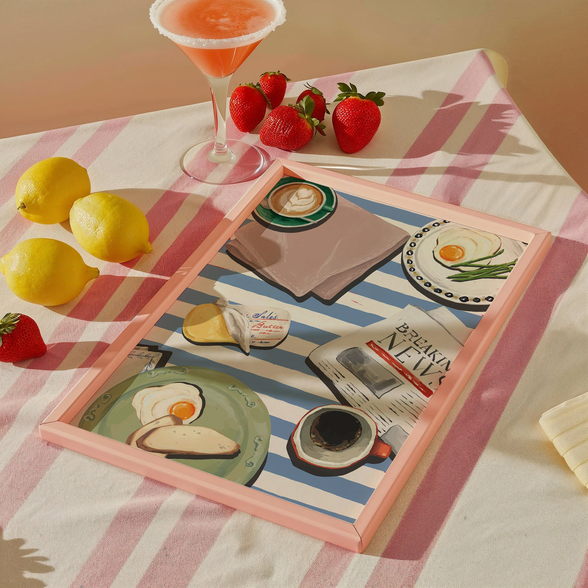 Newspaper & Breakfast Art