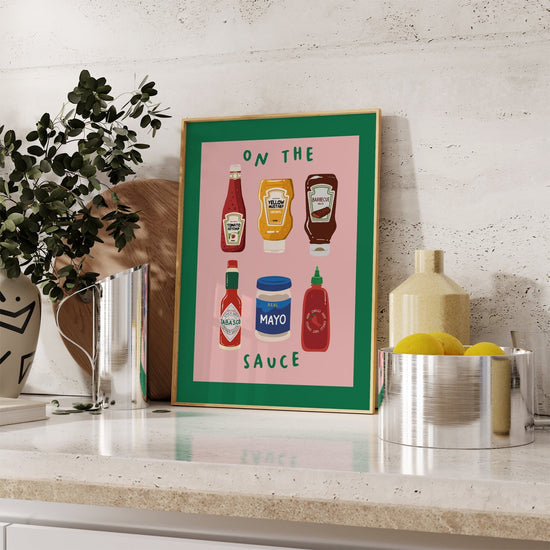 On The Sauce Kitchen Poster