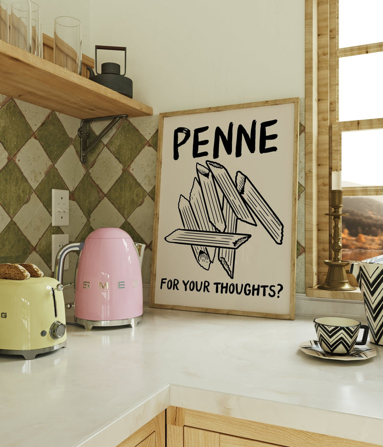Penne Pasta Print