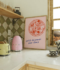 Petit Déjeuner Pour Deux Breakfast Room Wall Poster
