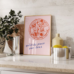 Petit Déjeuner Pour Deux Breakfast Room Wall Print