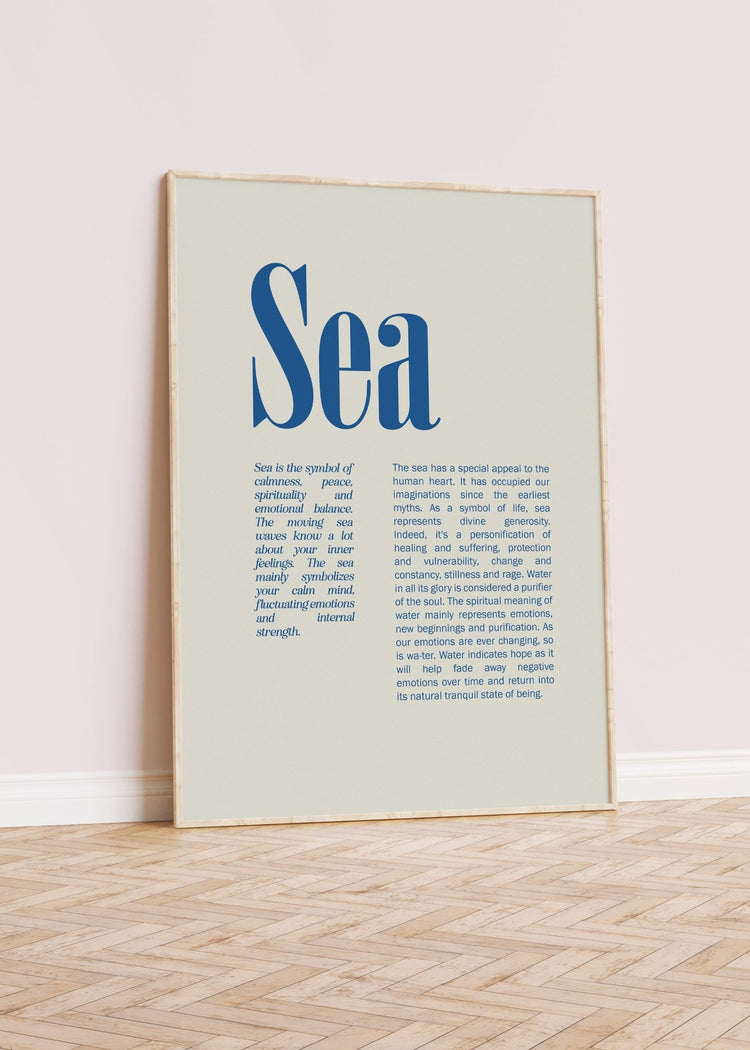 Sea Definition Poster