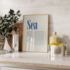 Sea Definition Wall Print
