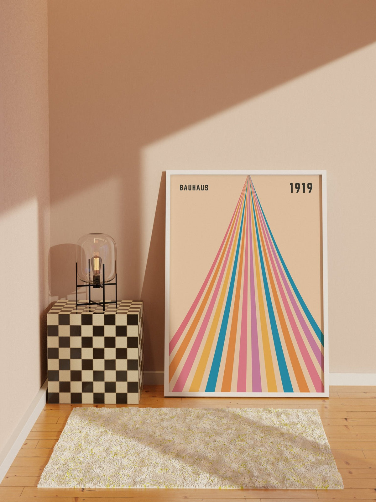 Striped Bauhaus Poster