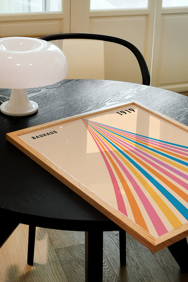 Striped Bauhaus Wall Print