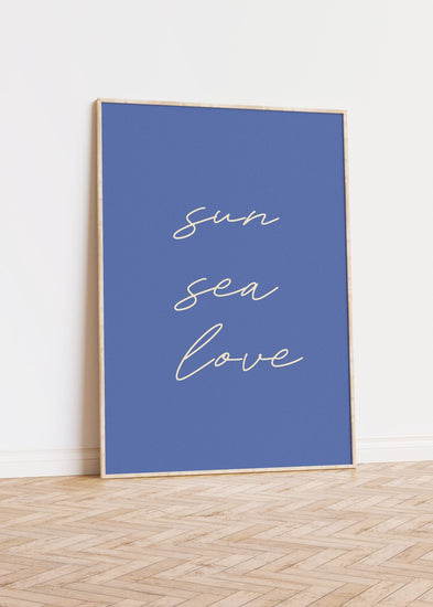 Sun Sea Love Wall Art