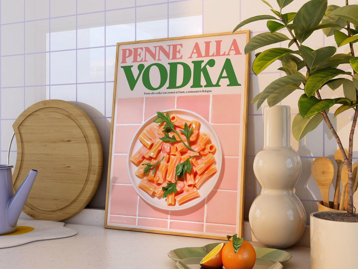 Vodka Pasta Kitchen Poster