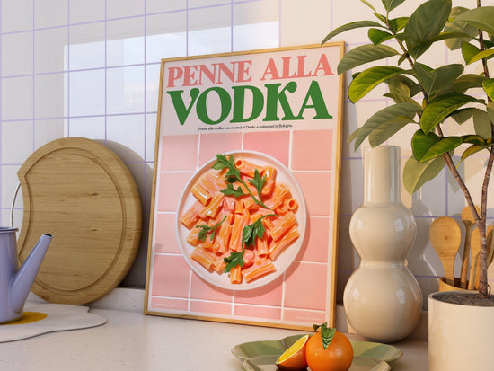 Vodka Pasta Kitchen Poster