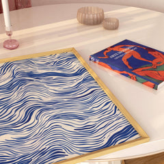 Waves Abstract Poster