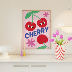 Abstract Cherry Print