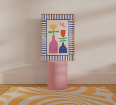 Abstract Flower Vases Print