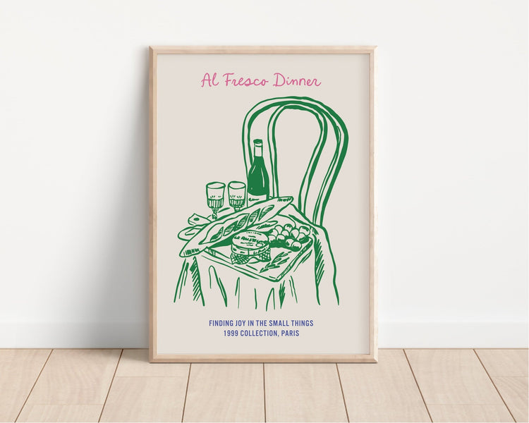 Al Fresco Dinner Kitchen Print