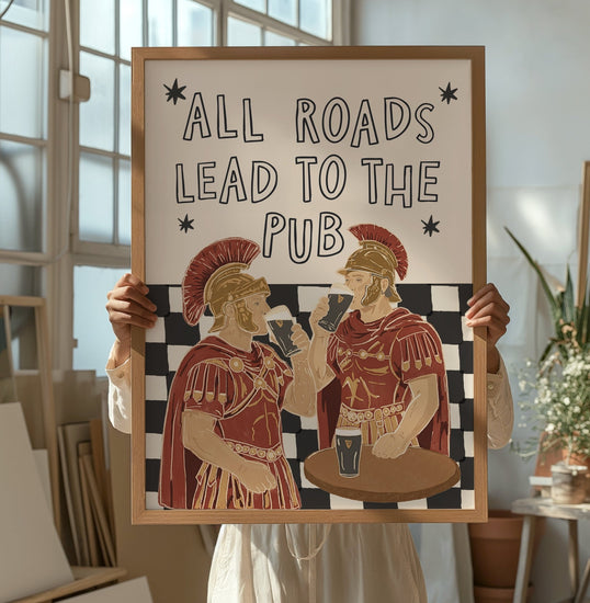 All Roads Lead to the Pub Print