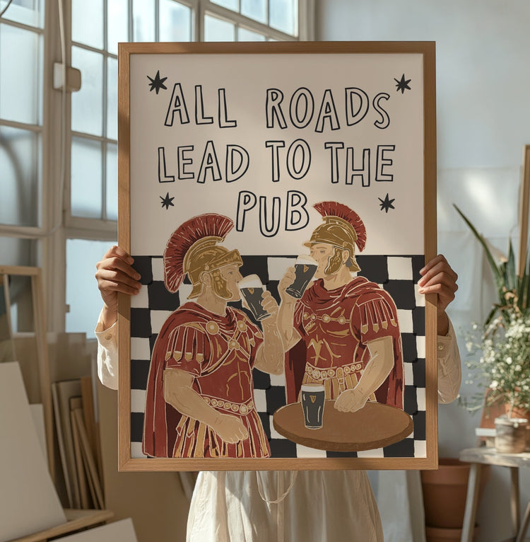 All Roads Lead to the Pub Print