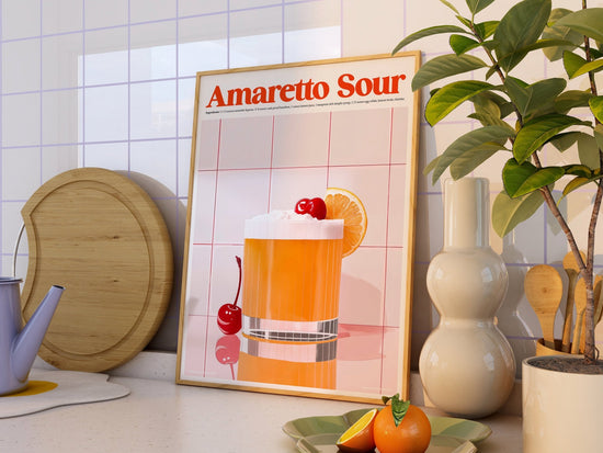 Amaretto Sour Kitchen Print