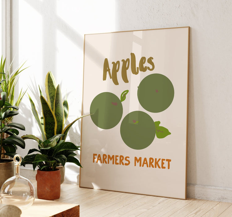 Apples Retro Print