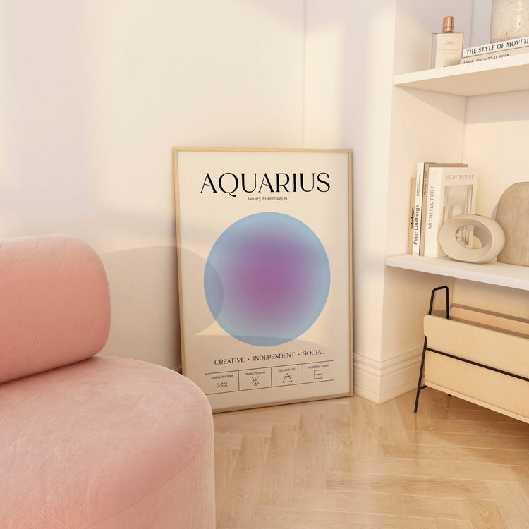 Aquarius Zodiac Print