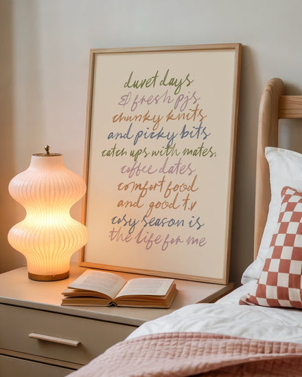 Autumn Manifesto Print