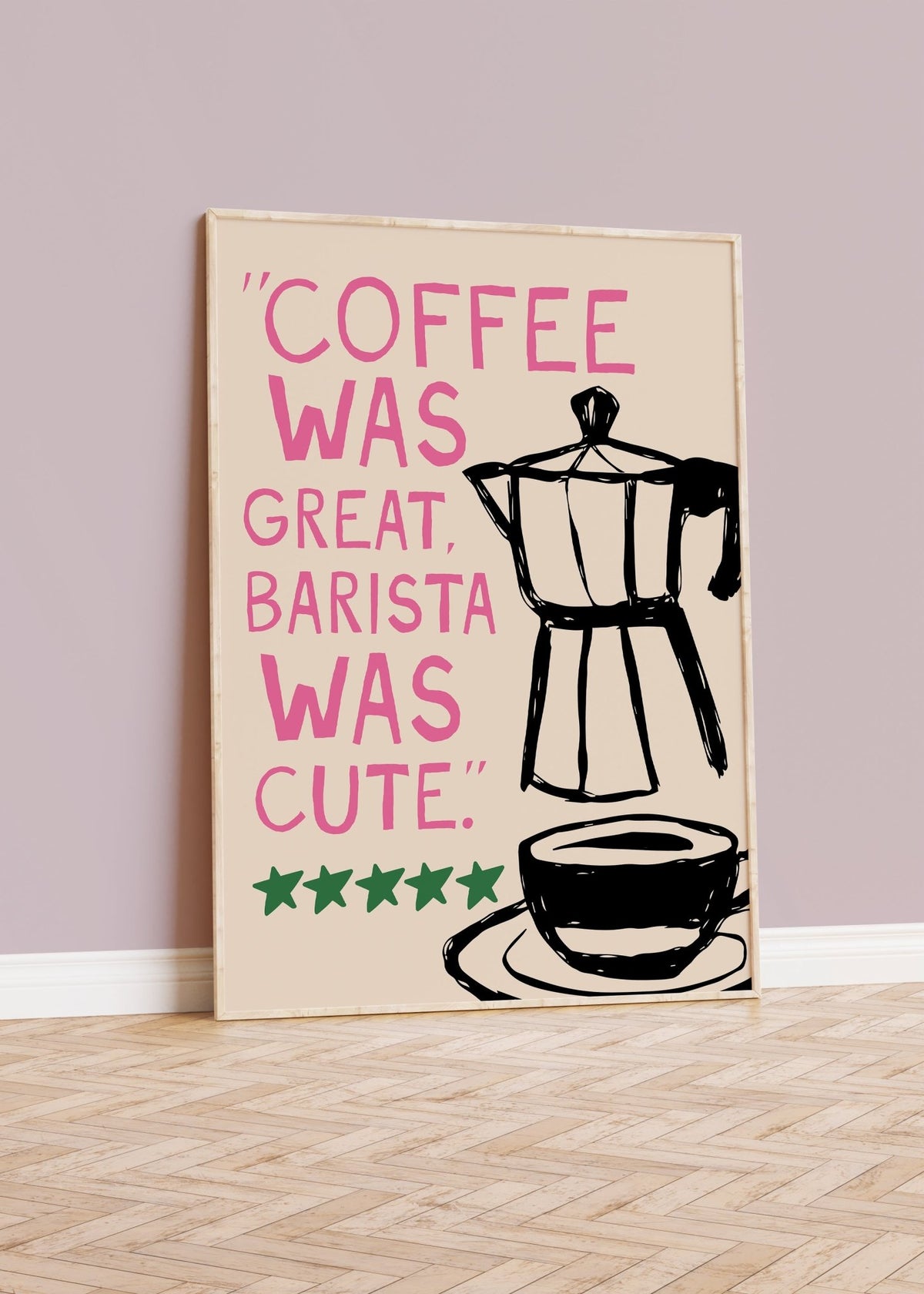 Barista Was Cute Coffee Print